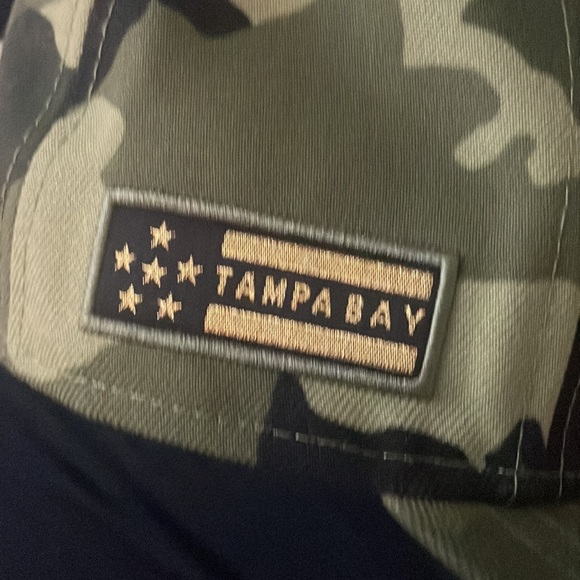 Tampa Bay Rays camo hat gold and green size 6 7/8th - Picture 5 of 5